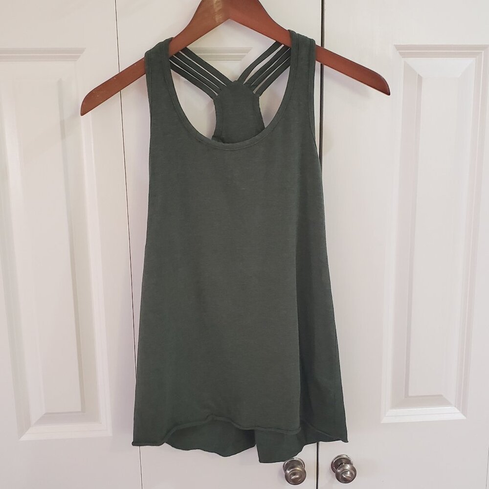 Nomads hemp wear racerback green tank XS